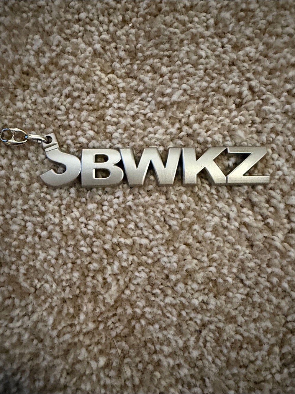 Silver Letter Keychain - Women Accessories